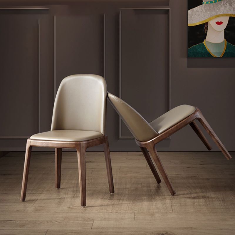 Modern Style wood Dining Chairs Solid Back Armless Chair for Kitchen Clearhalo ' kitchen&dining_furn' 'Dining Chairs' 'Dining Tables & Seating' 'dining_chair' 'furn' 'furn_dining_chair' 'Furniture' 'furniture_dining_chair' 'Kitchen & Dining Furniture' 'kitchen' 1200x1200_7ae76400-2fa2-446a-acb2-ab926fa06140