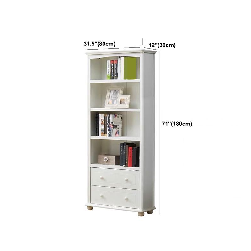 Scandinavian Wood Bookshelf Home Office Closed Back Bookcase Clearhalo 'Bookcases' 'furn' 'furn_bookcases' 'Furniture' 'Office Furniture' 1200x1200_7ae7a0b7-63c5-4529-b5cc-e9353a637b92