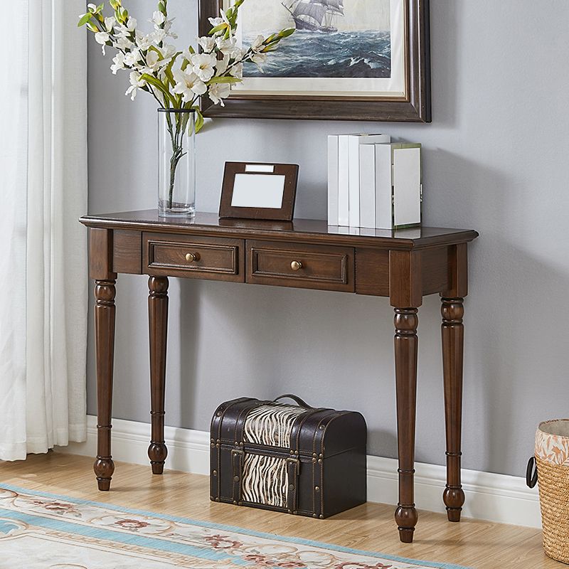 Tavolo da console rettangolare moderna tavolo di divano console in legno per casa
