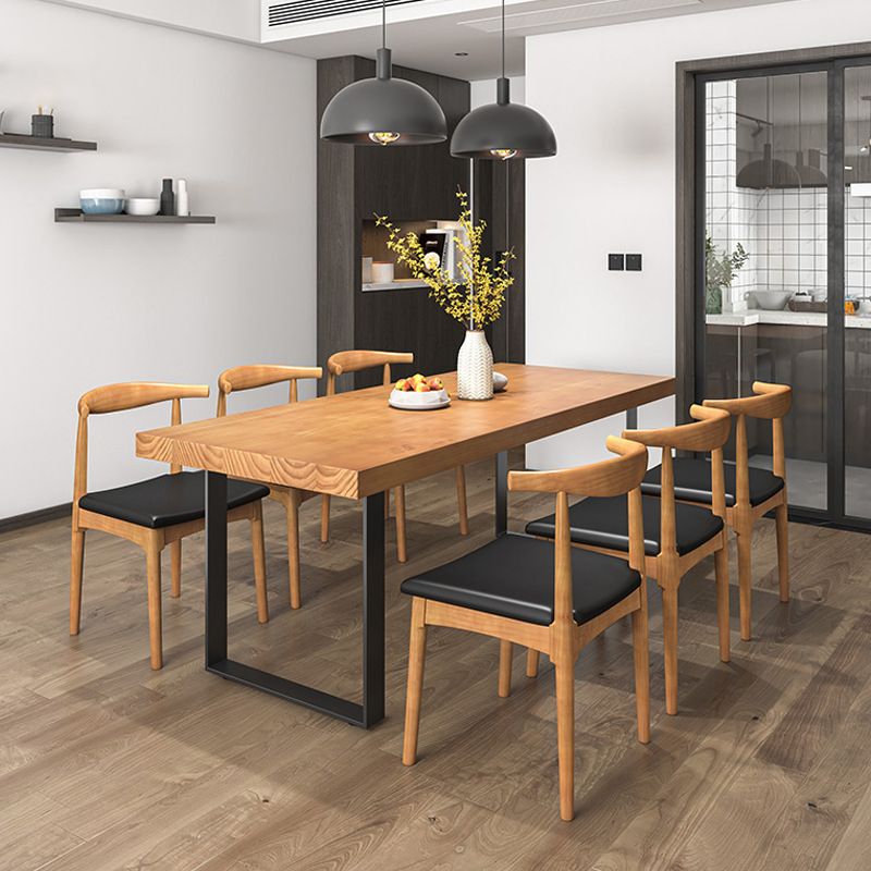 Mesa de comedor de madera tradicional 1/5/7 piezas para comedor rectangular para comedor para comedor