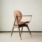 Contemporary Home Dining Chair Leather Upholstered Arm Chair