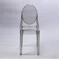 Nordic Open Back Side Chair Plastic Indoor Armless Chair for Dining Room Bedroom