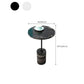 15.74" Wide Round Side Accent Table Marble Top Pedestal End Table