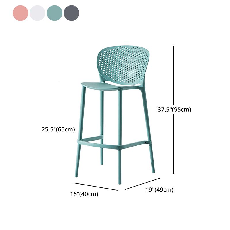 Modern Plastic Counter & Bar Stool Low Back Footrest Stool for Coffee Shop Clearhalo 'Bar Furniture' 'Bar Stools' 'bar_stools' 'furn' 'furn_bar_stools' 'furniture_bar_stools' 'Kitchen & Dining Furniture' 'kitchen&dining_furn' 'kitchen' 'kitchen_furn' Furniture' 1200x1200_7aecc34e-8a70-4558-9402-ebef649f040a