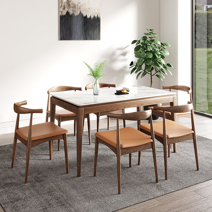 Rectangle Sintered Stone White Dining Table Vintage 4 Legs Table for Dining Room Clearhalo ' dining_table' 'Dining Tables & Seating' 'Dining Tables' 'furn' 'furn_dining_table' 'Furniture' 'furniture_dining_table' 'Kitchen & Dining Furniture' 'kitchen&dining_furn' 'kitchen' 'kitchen_dining_table' 1200x1200_7aed7f34-9aa4-4b22-92a7-226bd2f4ef60