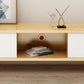 TV-Medienkonsole aus massivem Holz. Moderne Medienkonsole für das Wohnzimmer