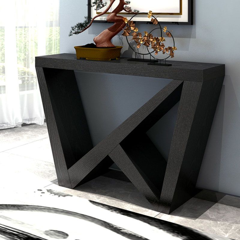Tavolo da console in legno da 12 "W tavolo da accento moderno di metà secolo per Hall