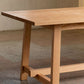 Modern Rectangular Light Brown Solid Wood Dining Table with Trestle Clearhalo 'Dining Tables & Seating' 'Dining Tables' 'dining_table' 'furn' 'furn_dining_table' 'Furniture' 'Kitchen & Dining Furniture' 1200x1200_7af1c2e0-1447-4d17-b2f2-da7dbe78b7d4