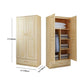 Modern Solid Wood Wardrobe Cabinet Bedroom Armoire with Doors Clearhalo 'Armoires & Wardrobes' 'armoires_wardrobes' 'Bedroom Furniture' 'furn' 'furn_armoires_wardrobes' 'Furniture' 1200x1200_7af8dd8f-8672-4cba-833c-3c025ea6e006