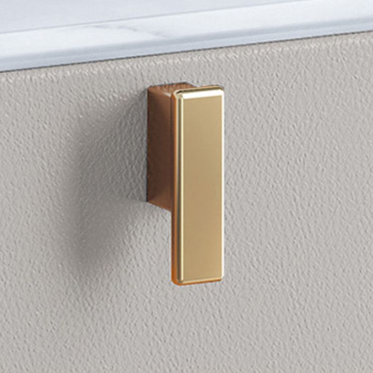 Faux Wood -Nachtschrank Glamakzenttisch Nachttisch mit 2 Schublade