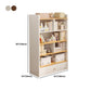 Modern Style Bookcase with Drawer Engineered Wood Shelf for Living Room