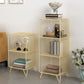 Metal Standard Bookshelf Closed Back Industrial Bookcase with Shelves