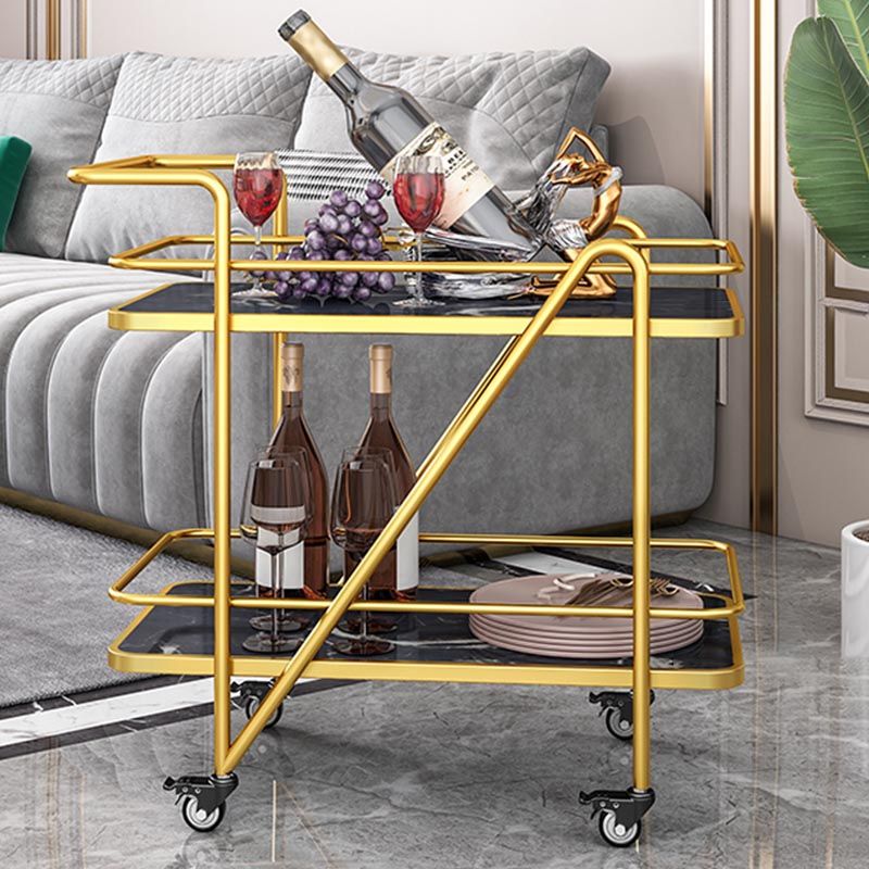 Tavolo da preparazione a preparazione in metallo contemporaneo per sala da pranzo