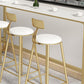 Rechteckiges Bartisch-Set, 1/5-teilig, moderner Bartisch mit Eisenrahmen und gepolsterte Hocker