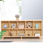 Contemporary Pine Wood Bookshelf Closed Back Bookcase for Home Office