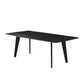 Industrial Black Table for Restaurant Dining Table with Wooden 4 Legs