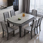 Sintered Stone Top Table 4 Legs Drop-Leaf Dining Table for Kitchen Clearhalo 'Dining Tables & Seating' 'Dining Tables' 'dining_table' 'furn' 'furn_dining_table' 'Furniture' 'Kitchen & Dining Furniture' 1200x1200_7b08437f-7161-4e79-9e3a-ea19fc883802