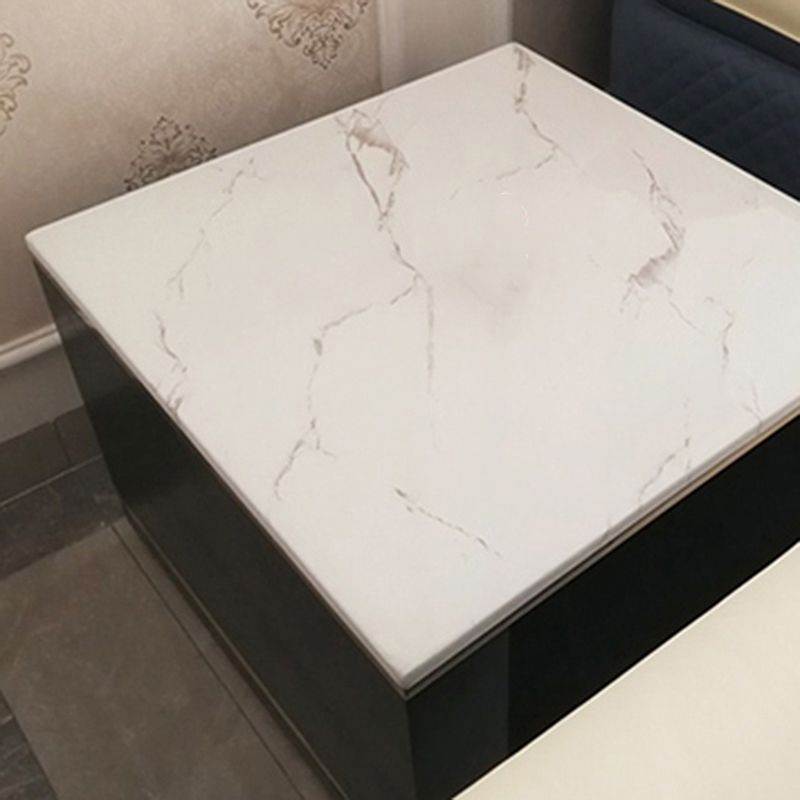 Tavolo da fascia alta in pietra quadrata Glam Frame divano tavolo da estremità laterale per soggiorno