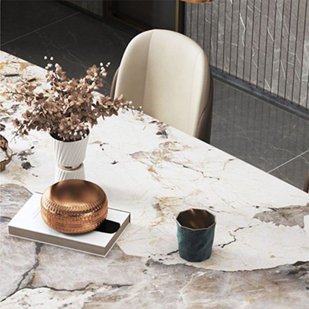 Luxurious Sintered Stone Top Dining Set Rectangle 1/4/5/6/7 Pieces Dining Table Set Clearhalo 'Dining Room Sets' 'Dining Tables & Seating' 'dining_room_set' 'furn' 'furn_dining_room_set' 'Furniture' 'Kitchen & Dining Furniture' 1200x1200_7b097263-0a9e-4223-bc65-0a35d3091361