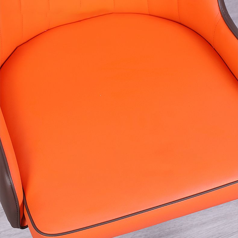 Home Scandinavian Arm Chair Parsons Back Upholstered Metal Dining Room Chair Clearhalo ' kitchen&dining_furn' 'Dining Chairs' 'Dining Tables & Seating' 'dining_chair' 'furn' 'furn_dining_chair' 'Furniture' 'furniture_dining_chair' 'Kitchen & Dining Furniture' 'kitchen' 1200x1200_7b0bd72a-a7b3-4e7d-8ced-0a3b4a6b190a