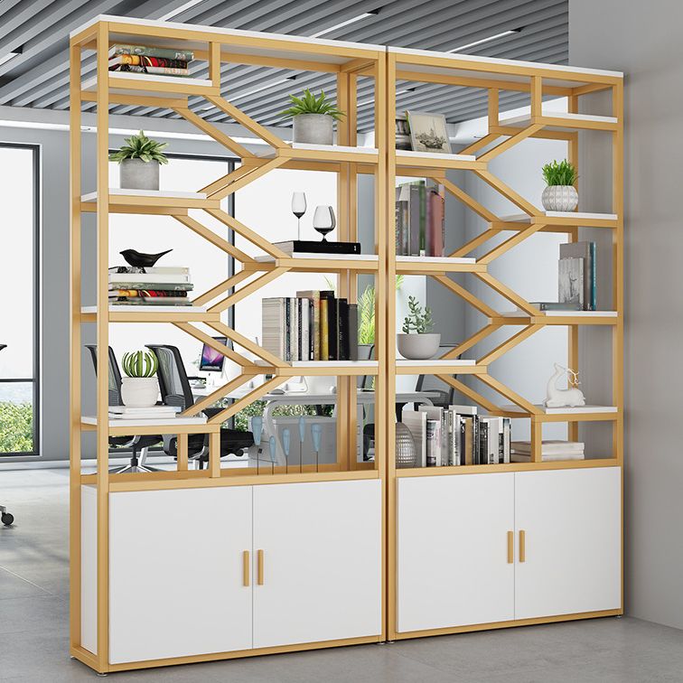 Glam Vertical Open Book Shelf Etagere Shelf Bookcase with 8 Shelves