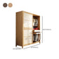 Modern Style Wardrobe Cabinet Wood Clothes Rail Wardrobe Armoire with Shelves