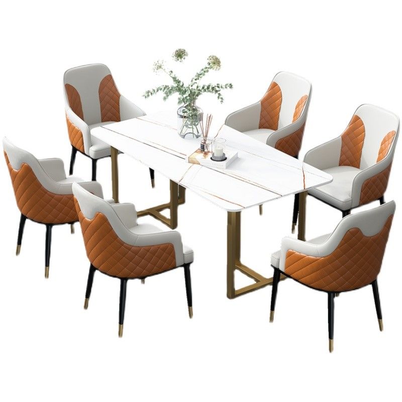 Traditional Luxury Rectangle Dining Table Double Pedestal Dinner Table Clearhalo ' dining_table' 'Dining Tables & Seating' 'Dining Tables' 'furn' 'furn_dining_table' 'Furniture' 'furniture_dining_table' 'Kitchen & Dining Furniture' 'kitchen&dining_furn' 'kitchen' 'kitchen_dining_table' 1200x1200_7b112211-72e3-40ec-a1d3-fe07356302ed