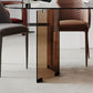 Clear Glass Contemporary Oval Table Glass Top Table with Double Pedestal Clearhalo ' dining_table' 'Dining Tables & Seating' 'Dining Tables' 'furn' 'furn_dining_table' 'Furniture' 'furniture_dining_table' 'Kitchen & Dining Furniture' 'kitchen&dining_furn' 'kitchen' 'kitchen_dining_table' 1200x1200_7b129e59-a445-4dc2-b7cc-791b294d187e