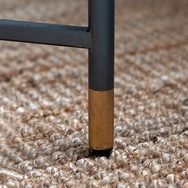 TABELLA END CROVE GAMME 18,5 "W X 18,5" D x 21,65 "H Glass/legno Topta superiore