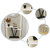 Tavolo da divano resistente alle macchie di piedistallo rettangolo glam