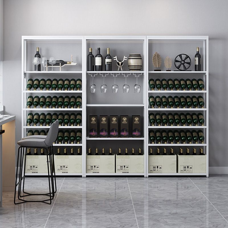 Hedendaagse metalen wijnrek flesfleshouder voor woonkamer