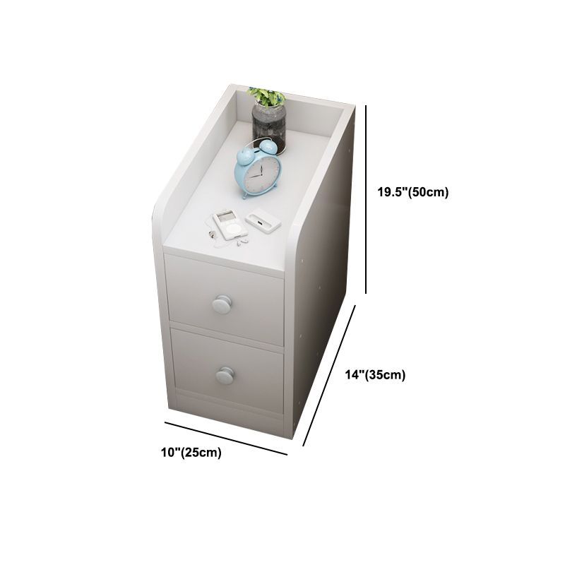 引き出しストレージを備えたウッドナイトスタンド20インチの高さのモダンナイトテーブル