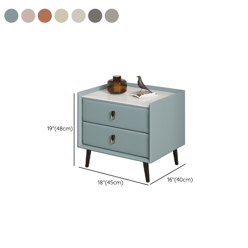 Table table de chevet de table d'accent accent à chevet moderne avec tiroirs