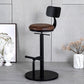 Industrial Adjustable Height Swivel Bar Stool Black Footrest Home Stool Clearhalo 'Bar Furniture' 'Bar Stools' 'bar_stools' 'furn' 'furn_bar_stools' 'Furniture' 'furniture_bar_stools' 'Kitchen & Dining Furniture' 1200x1200_7b206f94-5efe-4d6f-b915-8ffbf8c8b5b8
