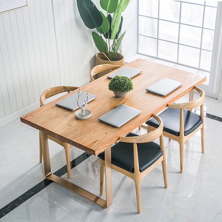 Moderne natuurlijke afwerking Dinerset 1/3/5 stuks houten dinette set voor thuis
