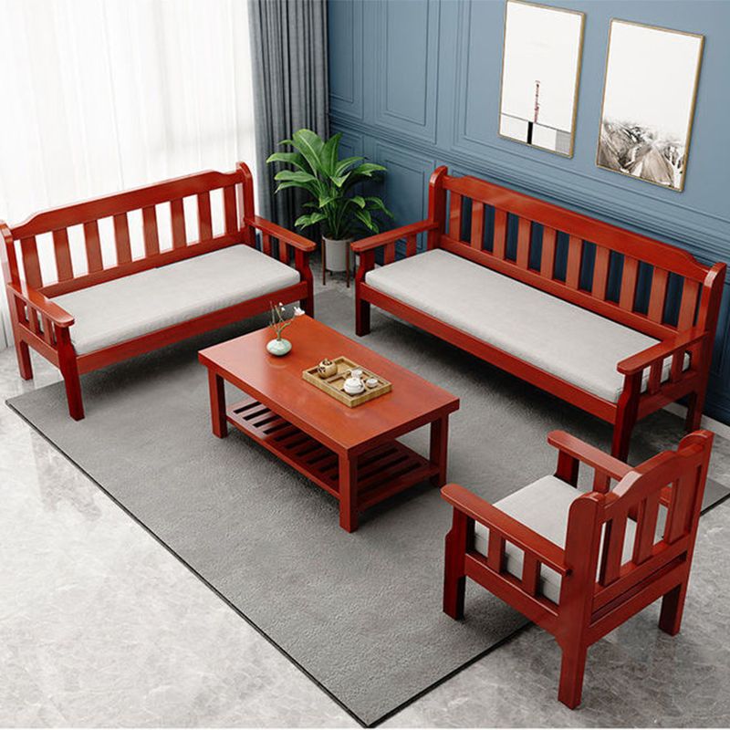 Nordic Style Coffee Table with Rectangular Solid Wood Base 4 Legs Clearhalo 'Coffee & Accent Tables' 'Coffee Tables' 'coffee_tables' 'furn' 'furn_coffee_tables' 'Furniture' 'Living Room Furniture' 1200x1200_7b257c75-7f17-4e28-8d14-f8bda01ef548