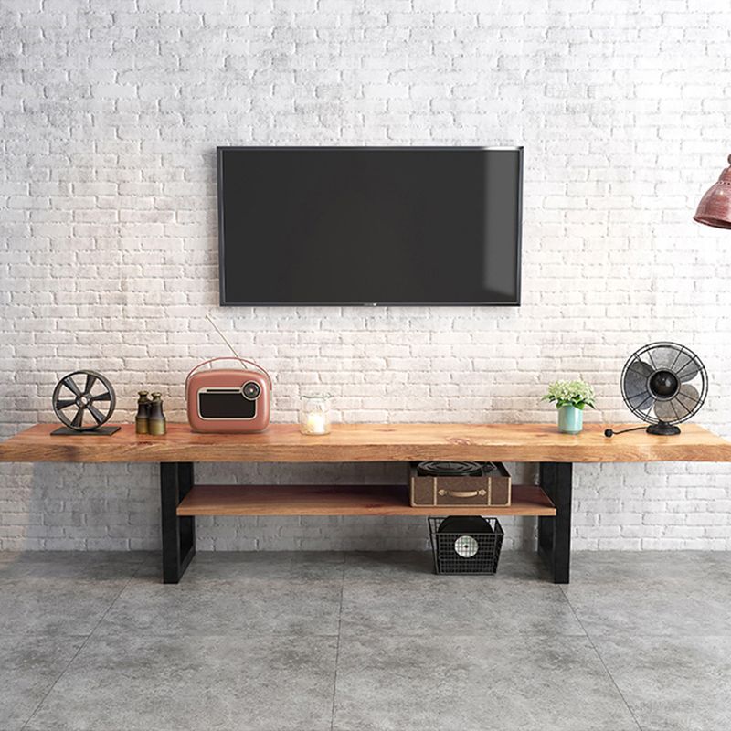 Industrial Wood TV Stand Console Open Storage TV Media Stand for Living Room Clearhalo 'furn' 'furn_tv_stands_entertainment_centers' 'Furniture' 'Living Room Furniture' 'TV Stands & Entertainment Centers' 'TV Stands & Media Storage Furniture' 'tv_stands_entertainment_centers' 1200x1200_7b26ced7-dcf9-4c6d-ace4-2fb0dd58e043
