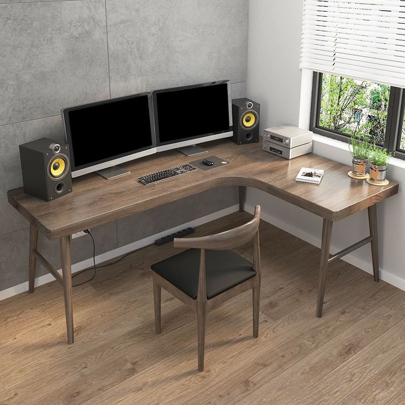 Modern Style Wooden Writing Desk L-Shape Desk for Bedroom and Office Clearhalo 'furn' 'furn_office_desk' 'Furniture' 'Office Desks' 'Office Furniture' 'office_desk' 1200x1200_7b294317-687a-4f6a-94b3-859c12f4f5a9