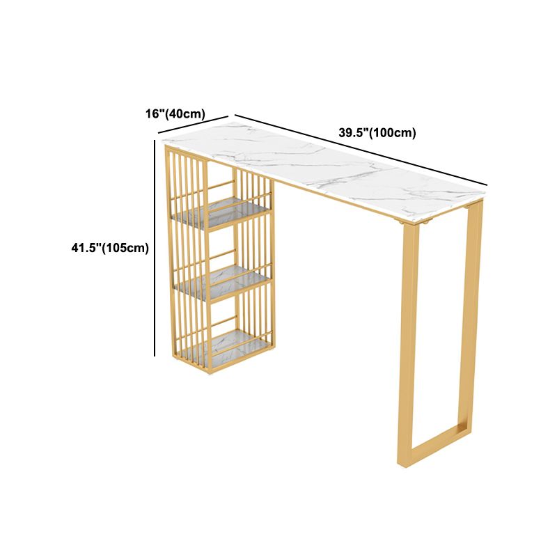 Glam 1/3/5 Pieces Bar Table Set Rectangle Stone Counter Table with Stools for Living Room Clearhalo 'Bar Furniture' 'furn' 'furn_home_bar_bar_sets' 'Furniture' 'Home Bars & Bar Sets' 'home_bar_bar_sets' 'Kitchen & Dining Furniture' 1200x1200_7b2a353b-079f-4b3d-9834-e0696e2495a1