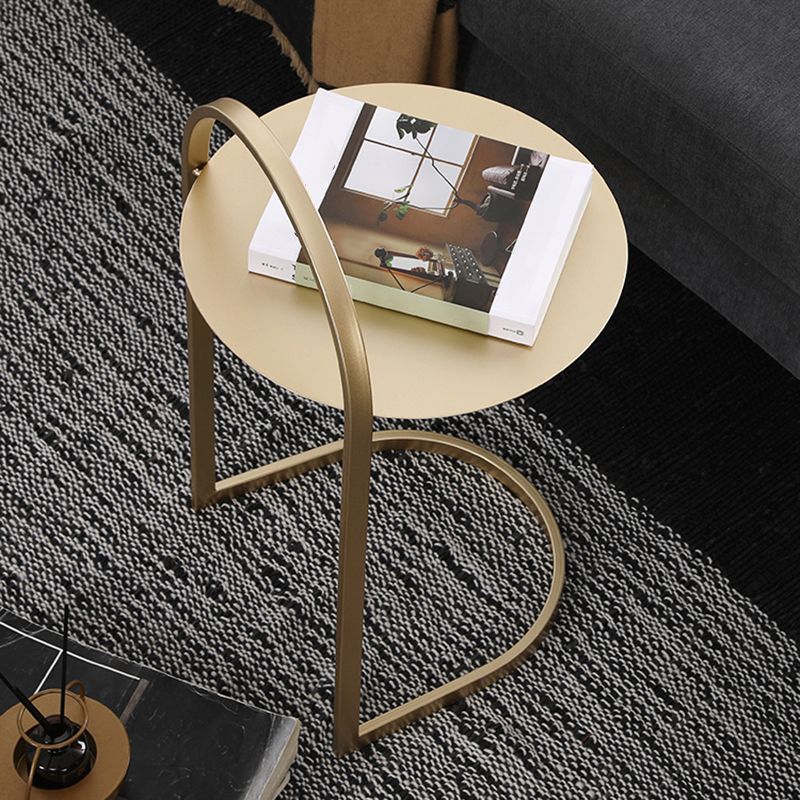 Cabinete contemporáneo del gabinete de metal acento de la mesa con 1 estante, 24 "de altura