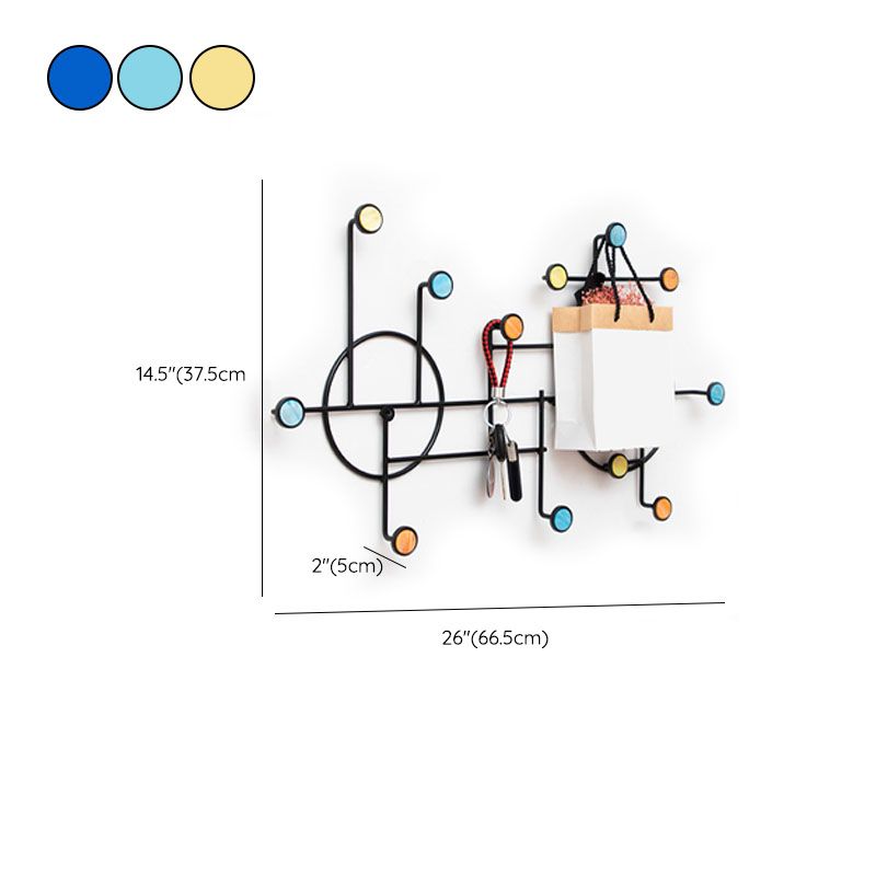 Moderner Stil Minimalistischer Kleiderbügel Heimwand Hängende Metallbedeckung Rack