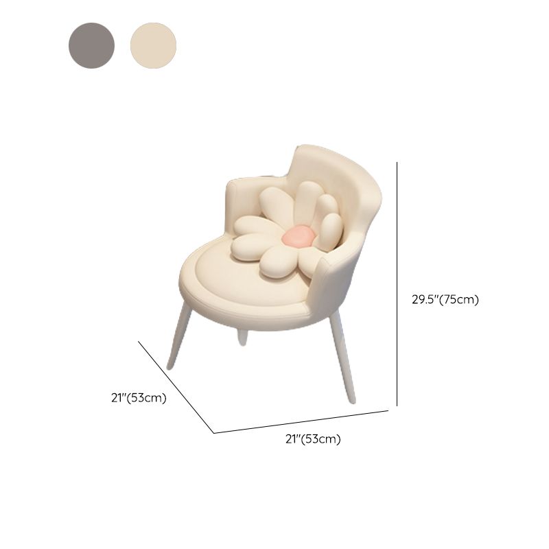 Contemporary Wooden Make-up Vanity in Grey/White With Drawer