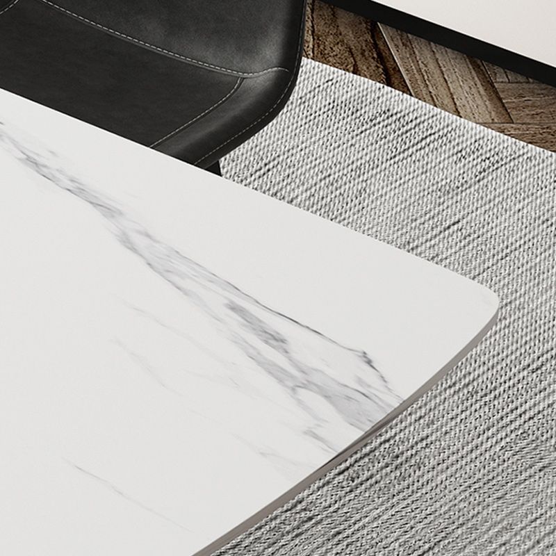 Modern 1/4/5/7 Pieces Scalable Dinette Set with Sintered Stone Top White Dining Table Set Clearhalo 'Dining Room Sets' 'Dining Tables & Seating' 'dining_room_set' 'furn' 'furn_dining_room_set' 'Furniture' 'furniture_dining_room_set' 'Kitchen & Dining Furniture' 1200x1200_7b2f4db6-664b-4c18-a26c-bd6d3fedeaa8