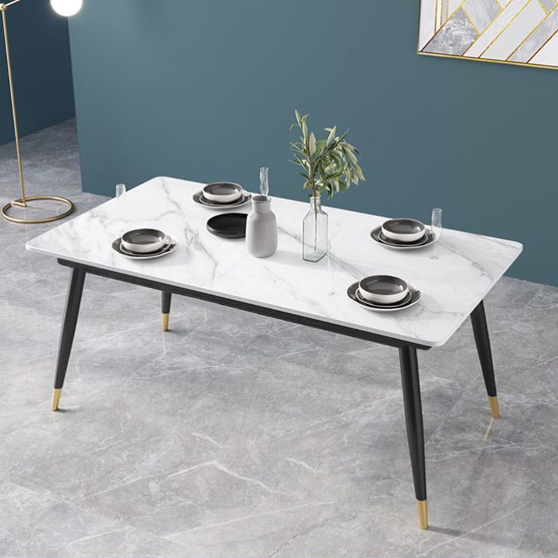Modern Style Sintered Stone Dining Table Set 1/3/5/7 Pieces Dining Set for Home Clearhalo 'Dining Room Sets' 'Dining Tables & Seating' 'dining_room_set' 'furn' 'furn_dining_room_set' 'Furniture' 'furniture_dining_room_set' 'Kitchen & Dining Furniture' 1200x1200_7b300354-ec9d-4af9-b158-8b4ba06f8fa3