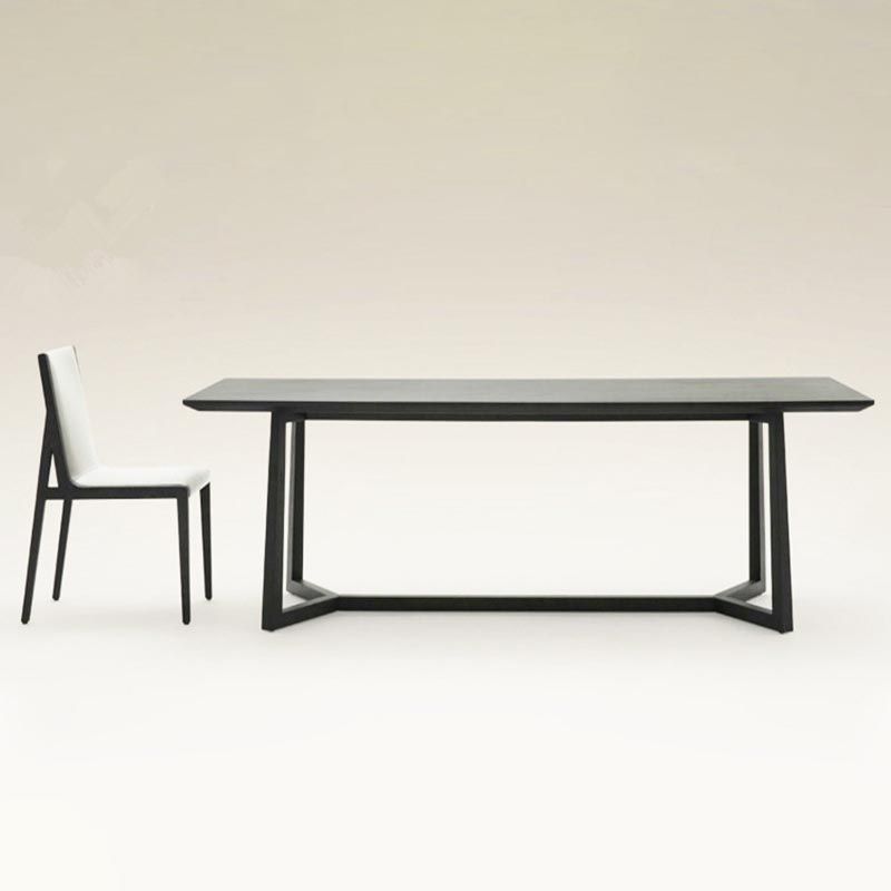 Rectangle Industrial Dining Table Solid Wood Fixed Table with Trestle Base Clearhalo ' dining_table' 'Dining Tables & Seating' 'Dining Tables' 'furn' 'furn_dining_table' 'Furniture' 'furniture_dining_table' 'Kitchen & Dining Furniture' 'kitchen&dining_furn' 'kitchen' 'kitchen_dining_table' 1200x1200_7b3167cd-a591-469d-913c-aff4d956c265