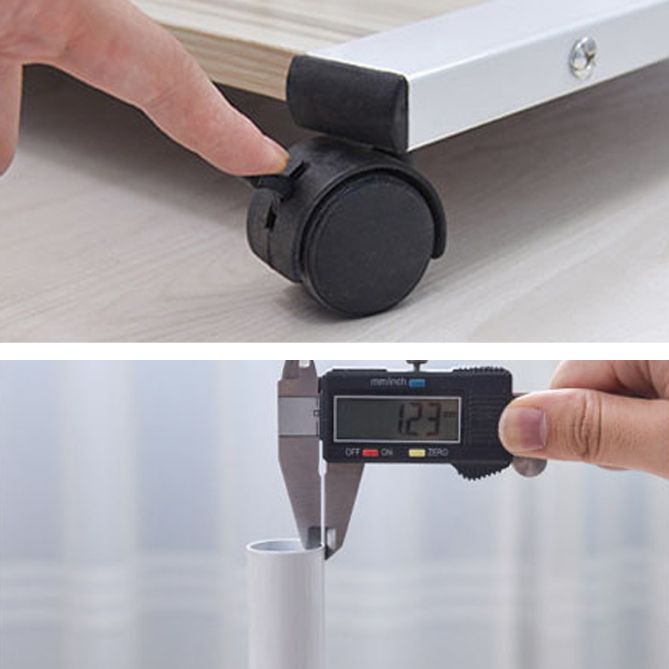 Table with Caster Wheel Adjustable Height Front and Rear Table Board Size Clearhalo 'furn' 'furn_office_desk' 'Furniture' 'Office Desks' 'Office Furniture' 'office_desk' 1200x1200_7b335d3c-1b55-4ca2-9e04-47ffa33baf59