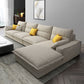 71" W Sectional Sofa L-Shape Stationary Linen Sectional Sofa