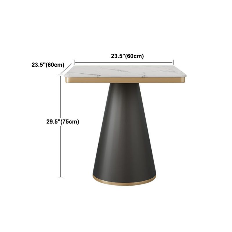 Modern Style Dining Table White Top Sintered Stone Table for Dining Room Clearhalo 'Dining Tables & Seating' 'Dining Tables' 'dining_table' 'furn' 'furn_dining_table' 'Furniture' 'Kitchen & Dining Furniture' 1200x1200_7b34c2f0-1497-48e6-a633-e0ca17ff052b