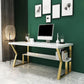 Glam Dormitory Writing Desk Rectangular Writing Desk with Metal Legs Clearhalo 'furn' 'furn_office_desk' 'Furniture' 'Office Desks' 'Office Furniture' 'office_desk' 1200x1200_7b35bbc2-b2c2-4715-9e4a-e723c7d03c61