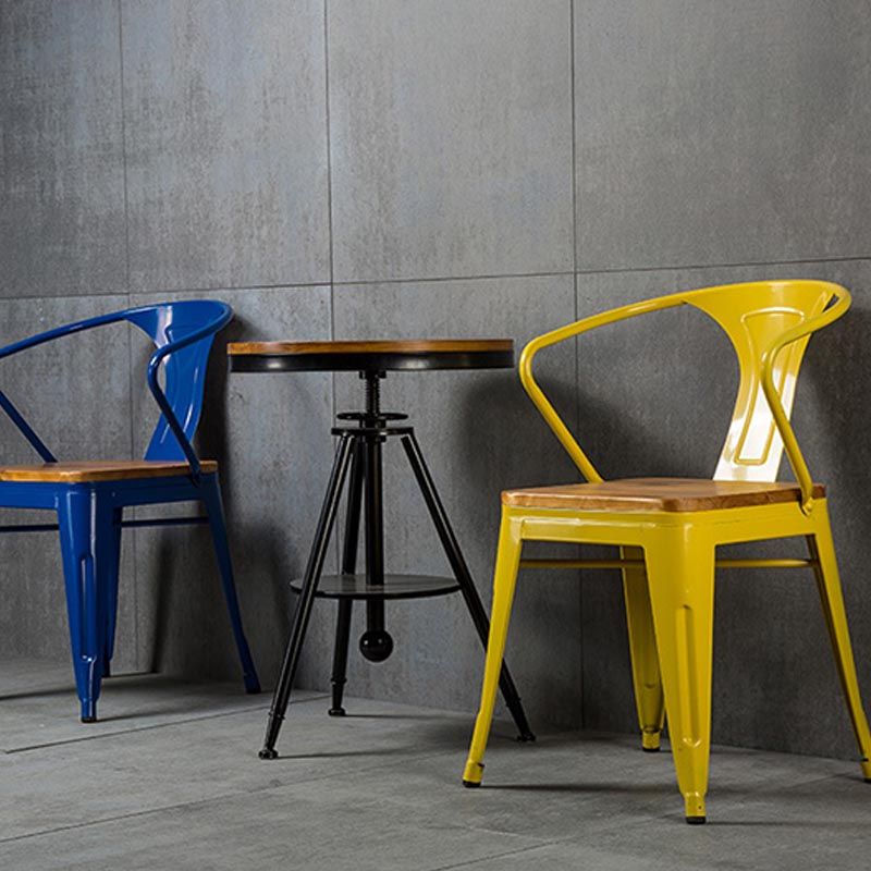 Industrial Counter Arm Chair Metal Dining Chair for Dining Room Clearhalo 'Dining Chairs' 'Dining Tables & Seating' 'dining_chair' 'furn' 'furn_dining_chair' 'Furniture' 'Kitchen & Dining Furniture' 1200x1200_7b363959-7c8d-4158-866c-bb302798d719